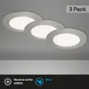 LED vstavané svetlo Sada 3 vstavaných svetiel 4000K IP44 8W Náhľad obrázku produktu 2