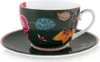 PIP STUDIO Fantasy Green Cappuccino Tasse mit Untertasse Produktbild-Vorschau 1