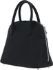 A black Lacoste handbag is shown from a side angle against a white background. Anteprima dell’immagine prodotto