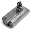 A close-up studio shot of a gray vacuum cleaner battery pack against a white background. Anteprima dell’immagine prodotto