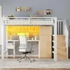 Letto a castello in metallo Flieks 140x200 cm con armadio, Anteprima dell’immagine prodotto 1
