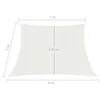 Möbel Sonnensegel 160 g/m² Weiß 3/4x2 m HDPE - Sonnenschutz Produktbild-Vorschau 6