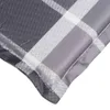 vidaXL Sonnenliegen-Auflage Grau Karomuster 200x50x3 cm Produktbild-Vorschau 5
