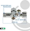 VA Albertoni Doppeleckventil Eckventil 1/2 Zoll (DN 15), Produktbild-Vorschau 5