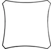 Vela ombreggiante - Quadrata - 3,6 X 3,6 M - Colore: Crema Anteprima dell’immagine prodotto 4