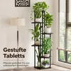 Bamworld Blumenständer Schwarz, Metall Pflanzenständer Produktbild-Vorschau 4