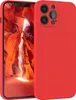 A red iPhone case is shown with a canyon landscape on the phone screen.