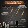 BLACK OAK Kaminbesteck VAIL 4-teilig schwarz Holzgriff Produktbild-Vorschau 3