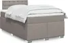 "2024"cloris Boxspringbett mit Matratze Taupe 120x190 cm Produktbild-Vorschau 1