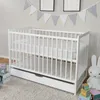 Babybett mit Schublade Kinderbett Gitterbett 60x120 Produktbild-Vorschau 2