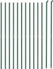 vidaXL Maschendrahtzaun mit Bodenflansch Grün 1,4x25 m Produktbild-Vorschau 3