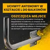 Extralink Lewy uchwyt antenowy na ścianę 600 mm, stal Podgląd zdjęcia produktu 5