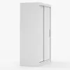 Schwebetürenschrank Kleiderschrank Schrank 120 cm Weiß/Weiß Produktbild-Vorschau 4