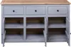 vidaXL Sideboard Grau 135x40x80 cm Kiefernholz Panama Produktbild-Vorschau 9