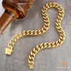 Panzerkette Herren 14mm Gold Cuban Link Chain 66cm Hip Hop Produktbild-Vorschau 7