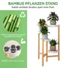 Blumenständer, Holz 4 Ebenen Pflanzenregal rund, 78cm Höhe, Produktbild-Vorschau 8