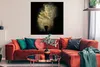 MuchoWow® Poster Goldpulver auf schwarzem Hintergrund Produktbild-Vorschau 2