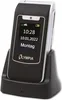 A black Olympia flip phone is shown in its charging cradle against a white background. Anteprima dell’immagine prodotto