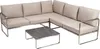 A sectional outdoor sofa set with a coffee table, presented on a white background. Produktbild-Vorschau