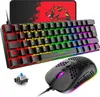 60% Mechanische Tastatur-Maus-Sets, Kompakt 62 Tasten, Typ Produktbild-Vorschau 1