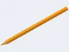 A single orange pencil with green dots for grip, lying diagonally on a light gray background. Produktbild-Vorschau