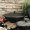 Ø36 cm Wok Gusseisen Kazan 8 L Gusseisendeckel Asia Produktbild-Vorschau 5