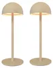 Ledvion 2x Wiederaufladbare LED Tischleuchte Beige Dimmbar Produktbild-Vorschau 1