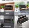 Gewürzregal Set Schwarz | Stehend oder Wandmontage | 24 Produktbild-Vorschau 4