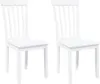 vidaXL Chaises de salle à manger 2 pcs. Blanc Bois massif Voir les images du produit 1