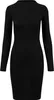 Urban Classics Kurzes Kleid Damen Ladies Rib Dress schwarz Produktbild-Vorschau 1