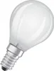 A single frosted white light bulb with a silver screw base, isolated on a white background. Produktbild-Vorschau