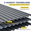 GIHAUVIA 22 × Wellplatte Dach 108 x 52.5 cm Kunststoff Produktbild-Vorschau 3