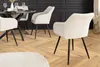 riess-ambiente Drehbarer Retro Stuhl AVIGNON beige Chenille Produktbild-Vorschau 5