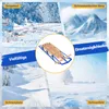 A collage of four winter scenes with a sled in the center, showcasing different winter activities and environments. Náhled obrázku produktu