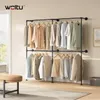 WOLTU Kleiderständer Wandmontage, mit 4 Stangen, Produktbild-Vorschau 2