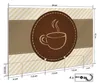 Wallario Schlüsselbrett aus Glas, Motiv: Kaffee-Menü - Logo Produktbild-Vorschau 2