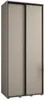 Kleiderschrank INDIRA 1 - 100/60 cm, Kaschmir / Schwarz Produktbild-Vorschau 2