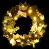 Weihnachtskranz mit LED Schwarz 60 cm PVC Produktbild-Vorschau 4