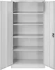 An empty, open metal cabinet with multiple shelves. Podgląd zdjęcia produktu
