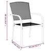 vidaXL Set da pranzo da giardino 5 pezzi in acciaio Anteprima dell’immagine prodotto 7