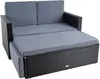 Gartenmöbel Polyrattan Sitzgruppe Lounge Sofa Gartensofa Produktbild-Vorschau 4