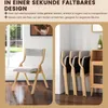 Set di 2 sedie da pranzo pieghevoli COSTWAY, sedie Anteprima dell’immagine prodotto 6