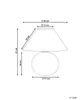 BELIANI Tischlampe Naturfarben Rattan Kugelfuß 31 cm Produktbild-Vorschau 8