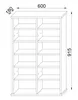 VCM - Drewno CD DVD Stand Shelf Gallery Drzwi szklane Podgląd zdjęcia produktu 4