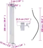 vidaXL Vodní sloup pro zahradu 100 cm z nerezové oceli Náhled obrázku produktu 6