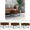 The Living Store Couchtisch Braun Eichen-Optik 51x51x40 cm Produktbild-Vorschau 1