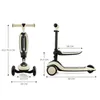 Kinderkraft Halley Step Loopfiets 2 w 1 Stone White Podgląd zdjęcia produktu 2