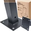 Mastfuß verschraubt auf Betonbefestigungsankerfuß 120x120 Produktbild-Vorschau 1