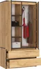 Akord Armadio Craft In Rovere 90X51X180 Cm Anteprima dell’immagine prodotto 2