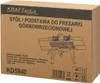 A cardboard box with product information and an illustration of a router table. Anteprima dell’immagine prodotto